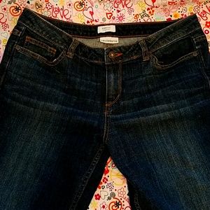 Liz Claiborne City Fit straight leg blue jeans